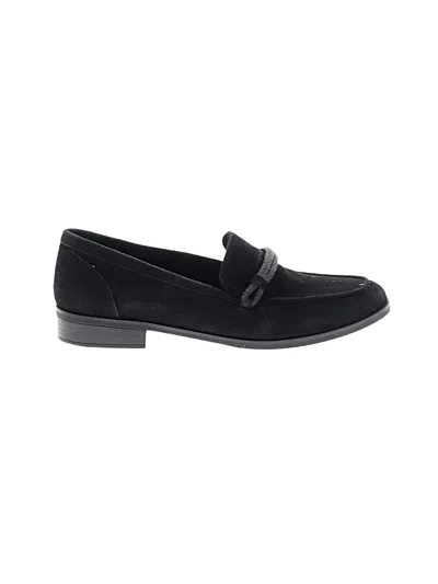 Pre-owned Vaneli Flats In Black