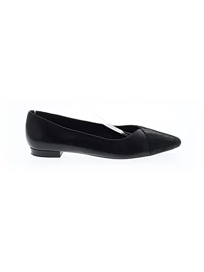 Pre-owned Vaneli Flats In Black