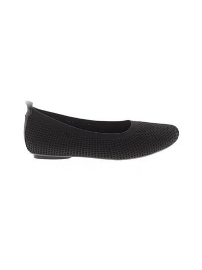 Pre-owned Vaneli Flats In Black