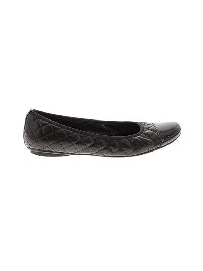 Pre-owned Vaneli Flats In Black