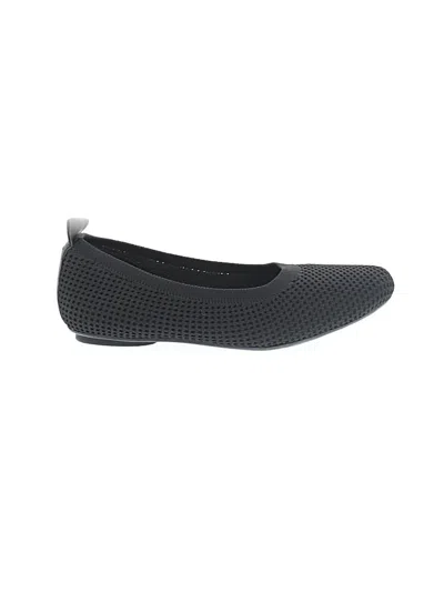 Pre-owned Vaneli Flats In Black
