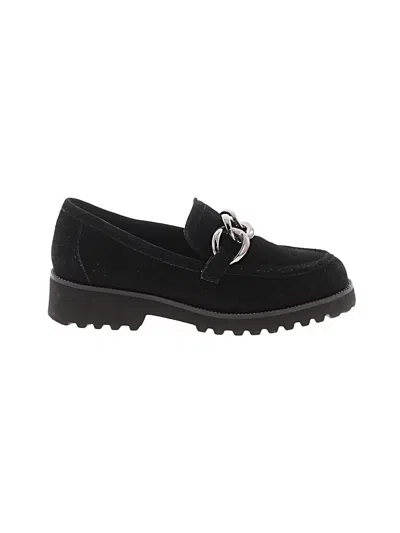 Pre-owned Vaneli Flats In Black