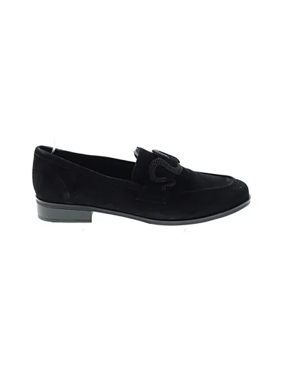 Pre-owned Vaneli Flats In Black