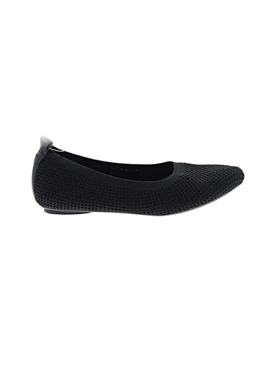Pre-owned Vaneli Flats In Black