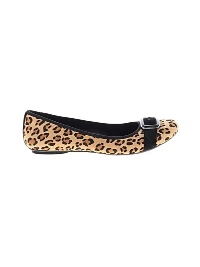 Pre-owned Vaneli Flats In Brown