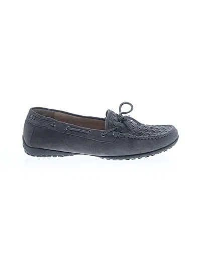 Pre-owned Vaneli Flats In Gray