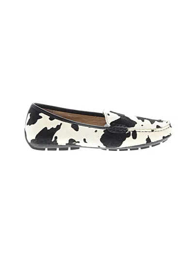 Pre-owned Vaneli Flats In Ivory