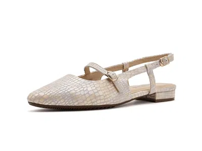 Vaneli Gauri Women's Dress Flat Shoes Champagne Boro Print: 7 M (b) In Gold
