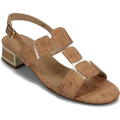 Vaneli Hatty Metallic Slingback Sandal In Brown