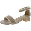 Vaneli Helee Womens Buckle Ankle Strap In White
