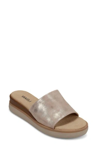 Vaneli Honna Platform Wedge Sandal In Neutral
