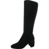 Vaneli Ilona Womens Block Heel Suede Knee-high Boots In Black