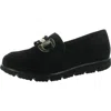 Vaneli Jards Womens Buckle Manmade Loafers In Black