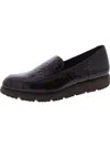 Vaneli Jimmy Womens Faux Leather Slip On Loafers In Black