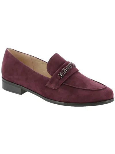 Vaneli Kamila Womens Faux Suede Slip On Loafers In Multi