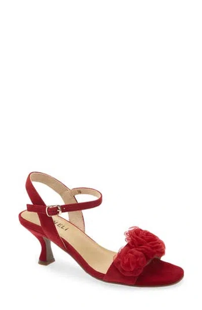 Vaneli Lapis Rosette Sandal In Animal Print