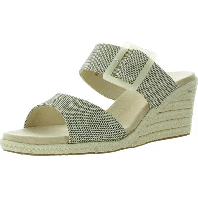Vaneli Layla Womens Buckle Woven Espadrilles In Multi