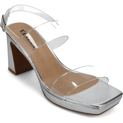 Vaneli Maida Slingback Platform Sandal In Transparent
