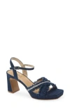 Vaneli Marie Platform Sandal In Blue