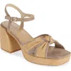 Vaneli Mina Platform Sandal In Natural/military
