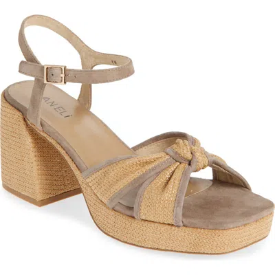 Vaneli Mina Platform Sandal In Gray