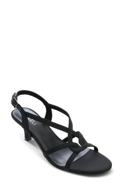 Vaneli Monde Strappy Slingback Sandal In Black