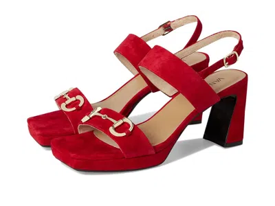 Vaneli Morena Women's Sandals Red Suede: 7 M (b) In Animal Print