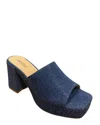 Vaneli Morya Platform Sandal In Blue Jeans In Multi