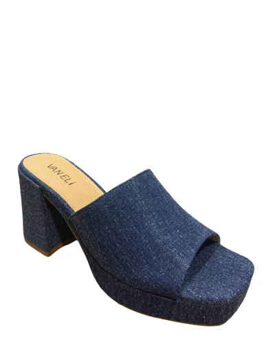 Vaneli Morya Platform Sandal In Blue Jeans In Multi