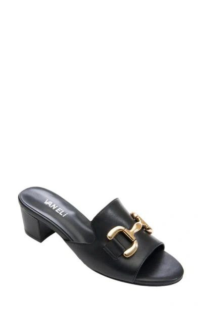 Vaneli Oksana Block Heel Sandal In Black