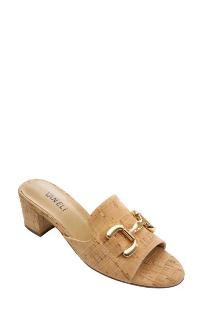 Vaneli Oksana Block Heel Sandal In Natural