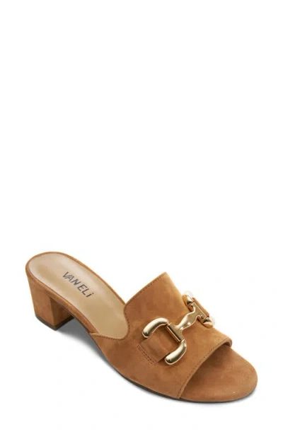 Vaneli Oksana Slide Sandal In Champagne