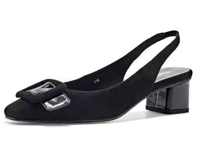 Vaneli Saki Women's Shoes Black Suede/patent: 12 M (b)