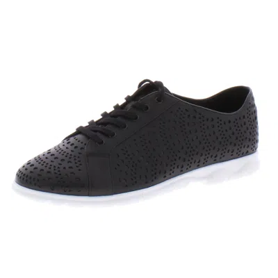 Vaneli Sport Yona Womens Perforated Fashion Sneakers In Black