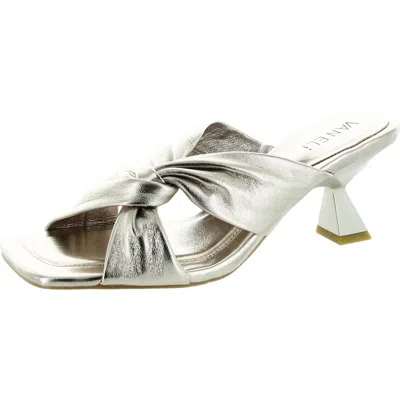 Vaneli Taber Womens Criss-cross Metallic Heels In Multi