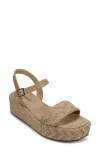 Vaneli Walda Ankle Strap Platform Sandal In Brown