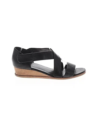 Pre-owned Vaneli Wedges In Black