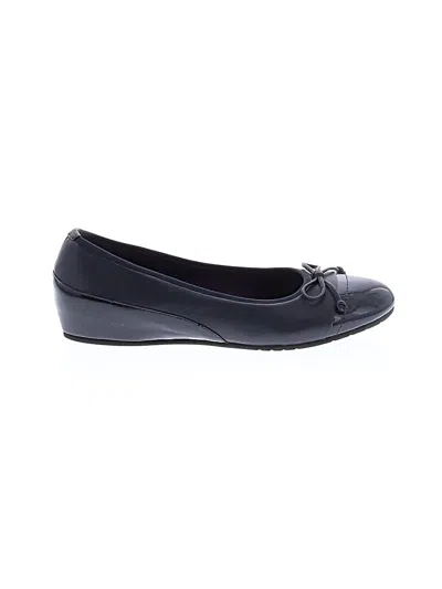 Pre-owned Vaneli Wedges In Black