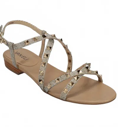 Vaneli Women's Basira Strappy Sandals In Camel Raffia In Brown