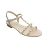 Vaneli Women's Brunel Sandals In Cream Milled Calf In Multi