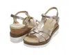 Vaneli Women's Carly Platform Sandal In Shell Grained Metallic