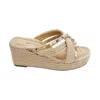 Vaneli Women's Clem Sandals In Champagne In White