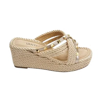 Vaneli Women's Clem Sandals In Champagne In White