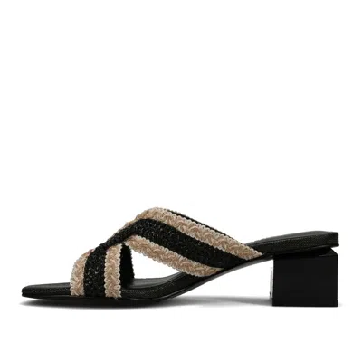 Vaneli Women's Cyndia Sandals In Black/beige In Multi