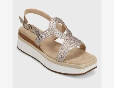 Vaneli Women's Emalia Platform Sandal In Shell Mercury In Silver