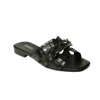 Vaneli Women's Errita Flat Sandal In Black Crocodile Print In Multi