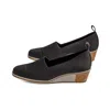 Vaneli Women's Galen Wedges In Black Stretch Knit In Multi