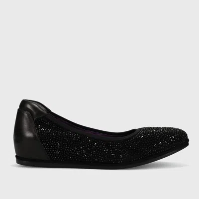 Vaneli Women's Gisel Flat In Black Suede In Multi