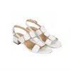 Vaneli Women's Hatty T Strap Sandal In White Naplak In Multi