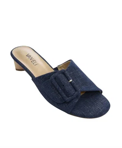 Vaneli Women's Hilo Slide Sandal In Jeans Lino In Blue